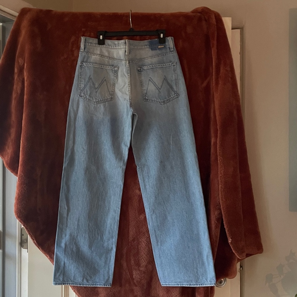 MOTHER Light Blue Straight Jeans - Picture 2 of 5